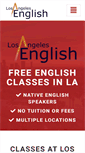 Mobile Screenshot of losangelesenglish.org