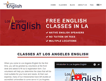 Tablet Screenshot of losangelesenglish.org